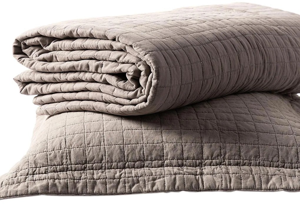 Κουβερλί Υπέρδιπλο (Σετ 220x240) Silk Fashion Stonewashed Beige