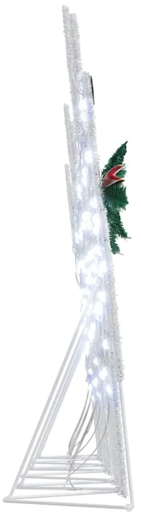 vidaXL LED Ελάφια 6 pcs Λευκό ύφασμα