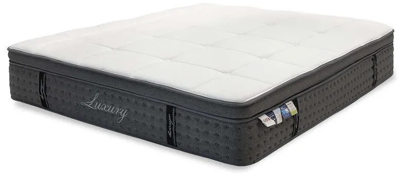 Στρώμα Luxury Pocket Spring Gel 100-000012 34-36cm 160x200cm Anthracite-White Υπέρδιπλo Foam