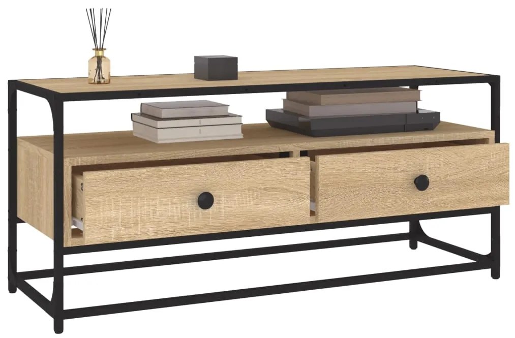 vidaXL Έπιπλο Τηλεόρασης Sonoma Δρυς 100x35x45 εκ. Επεξ. Ξύλο