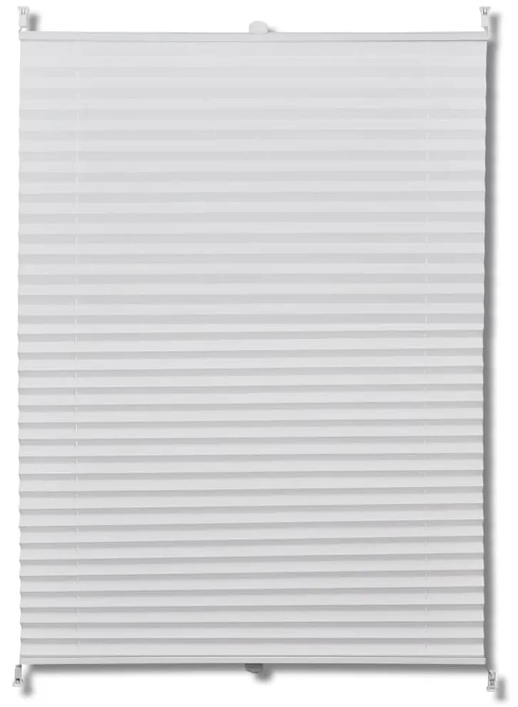 vidaXL Πλισέ στόρι σκίασης 100x100cm Λευκό