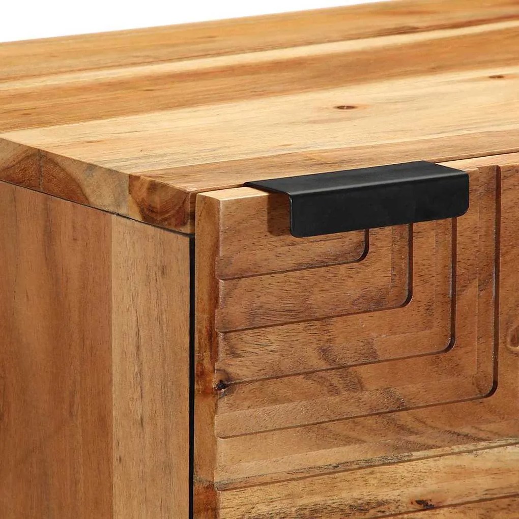 vidaXL Ψηλός Καναπές με ράφι Καφέ 40 x 33 x 110 εκ Μασίφ ξύλο ακακίας