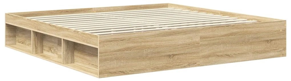 vidaXL Σκελετός Κρεβατιού Σονόμα 200 x 200 cm Στερεά ξυλεία πεύκου