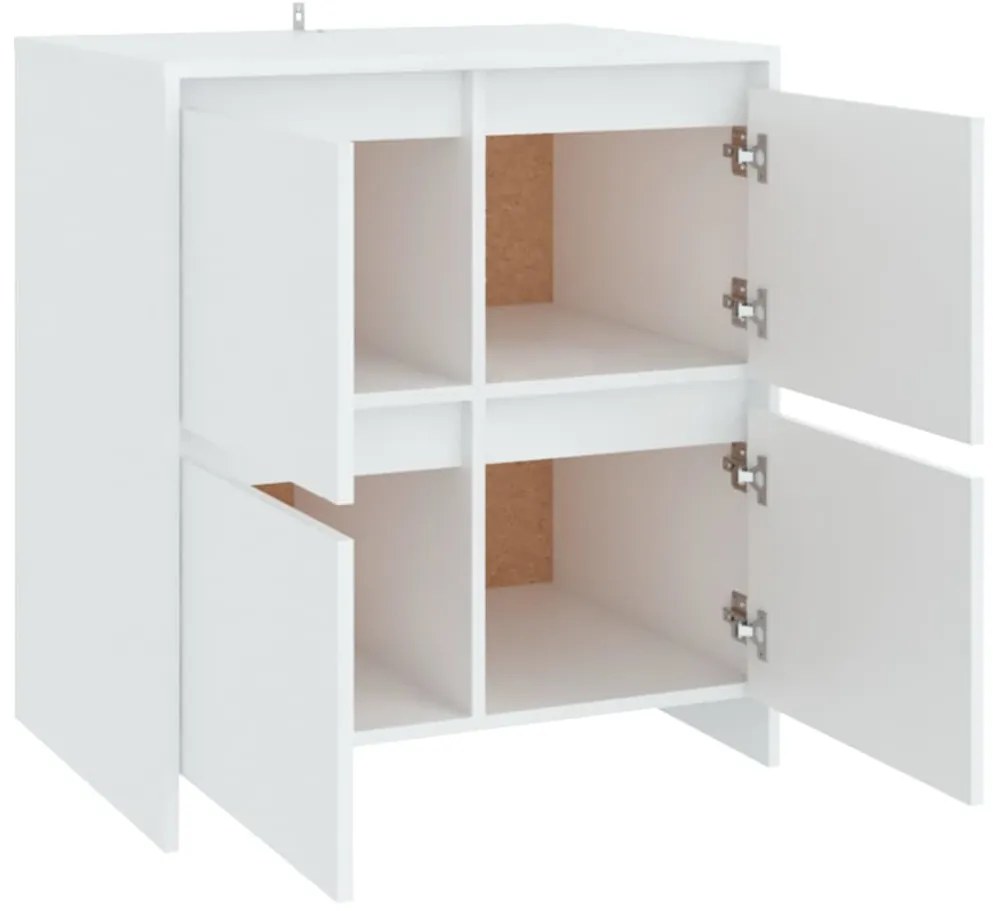 vidaXL Ντουλάπια 2 τεμ. Λευκά 70 x 41 x 75 εκ. από Επεξ. Ξύλο