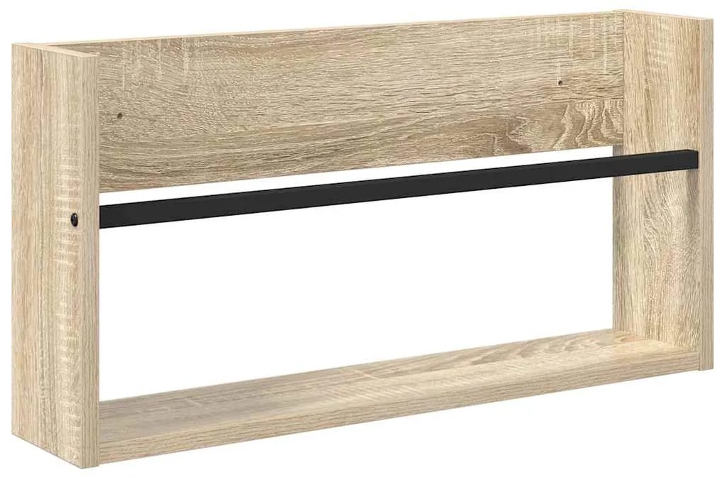 vidaXL Ράφι Περιοδικών Δρύς Sonoma 60 x 12 x 30 εκ Επεξεργασμένο ξύλο