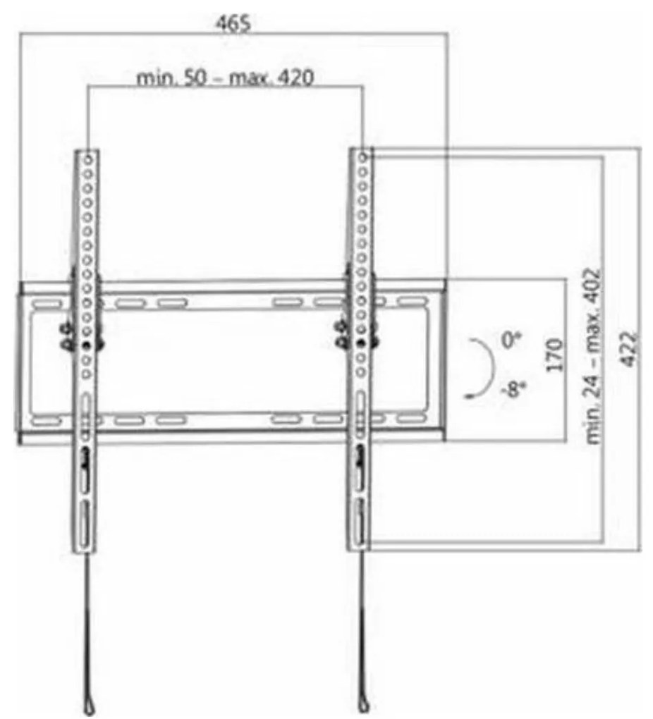 Logilink BP0010 Επιτοίχια βάση Τηλεόρασης 32''-55''