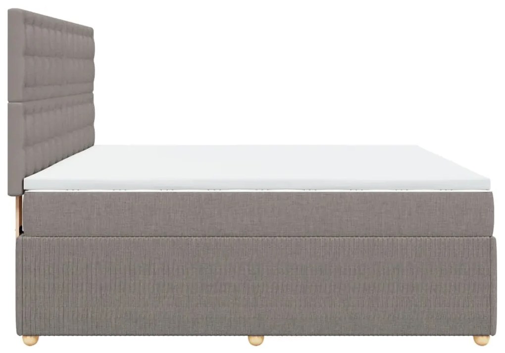 ΚΡΕΒΑΤΙ BOXSPRING ΜΕ ΣΤΡΩΜΑ TAUPE 180X200 ΕΚ. ΥΦΑΣΜΑΤΙΝΟ 3294453