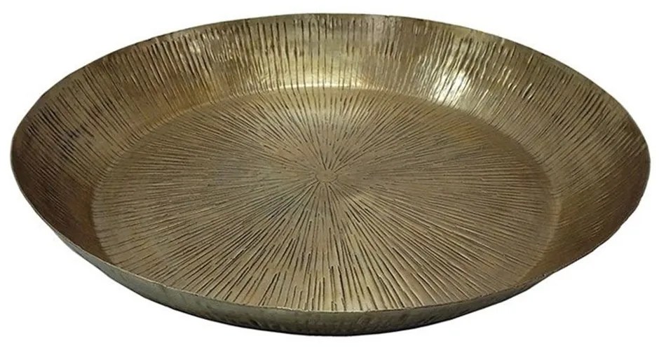 Διακοσμητικός Δίσκος Erdus 027072 41x41x6cm Gold Αλουμίνιο