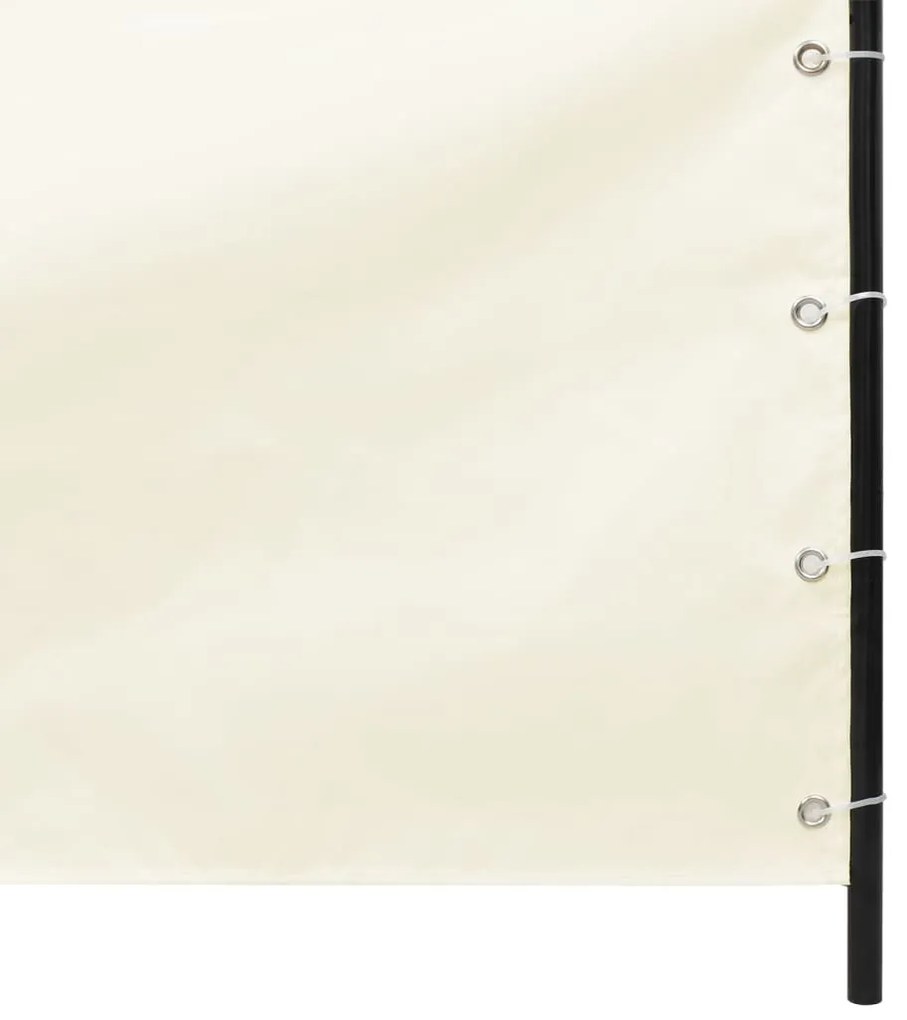 vidaXL Διαχωριστικό Βεράντας Κρεμ 160 x 240 εκ. Ύφασμα Oxford