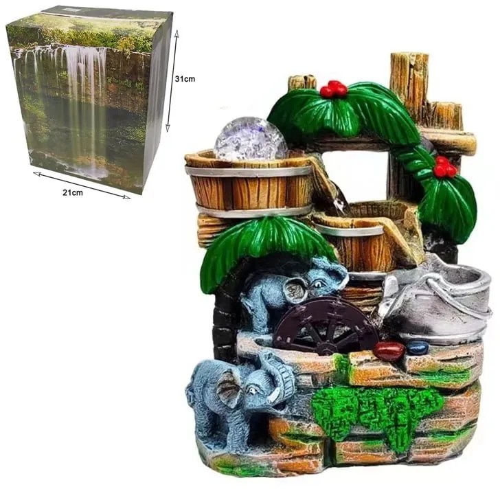 Διακοσμητικό Συντριβάνι Feng Shui - Resin craft bonsai running water ornament