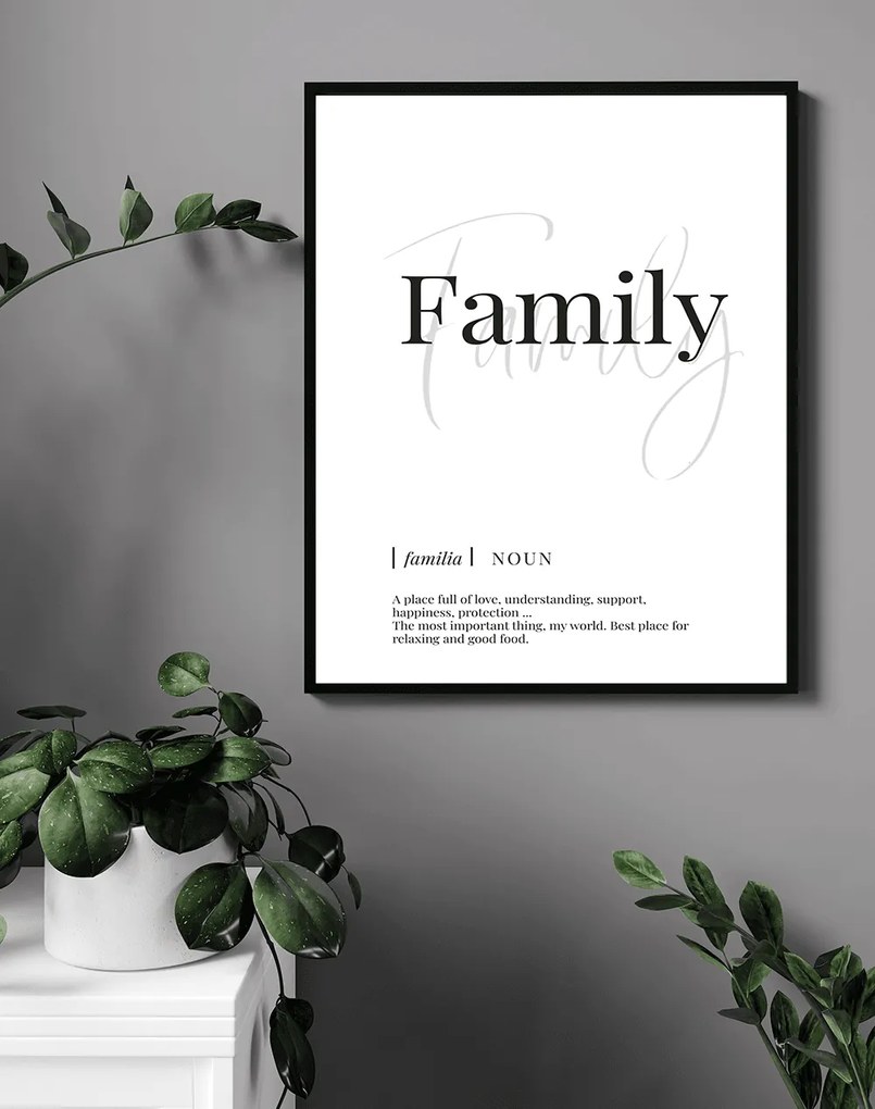 Πόστερ &amp;  Κάδρο Definition of Family PST131 30x40cm Εκτύπωση Πόστερ (χωρίς κάδρο)