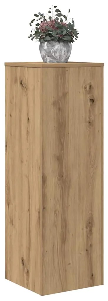 vidaXL Βάσεις Φυτών Αρτισιανή Δρυς 33x33x100 εκ. Επεξ. Ξύλο