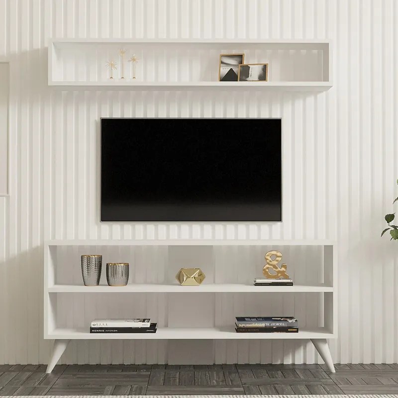ΣΥΝΘΕΤΟ ΣΑΛΟΝΙΟΥ PRESTIGE PAKOWORLD ΣΕ ΛΕΥΚΗ ΑΠΟΧΡΩΣΗ 120X29,6X50ΕΚ