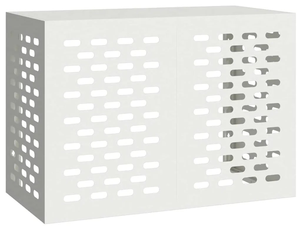 vidaXL Κάλυμμα κλιματιστικού Λευκό 100 x 50 x 70 cm Ατσάλι
