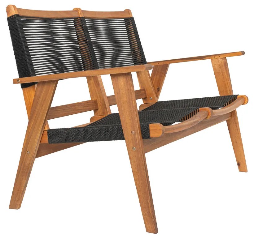 Liberta CAVO ΚΑΝΑΠΕΣ 2ΘΕΣΙΟΣ ΜΑΥΡΟ ΦΥΣΙΚΟ 120x72xH85cm 120x72xH85cm 22-0168