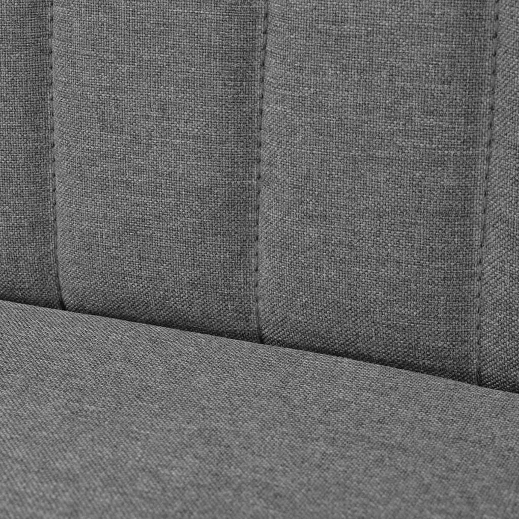 Καναπές Ανοιχτό Γκρι 117 x 55,5 x 77 εκ. Υφασμάτινος - Γκρι