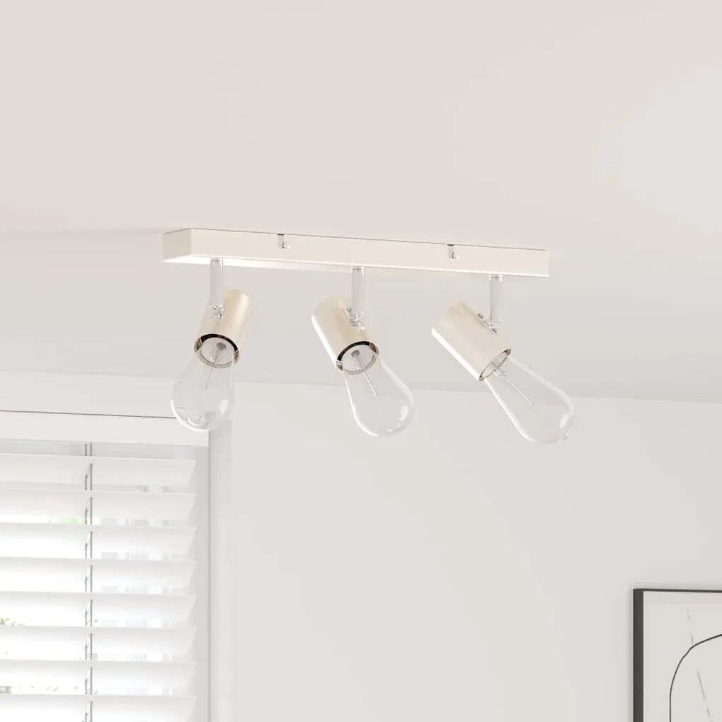 Σποτ οροφής με προβολείς Νίκελ 38 x 6,5 x 11,5 εκ Μέταλλο