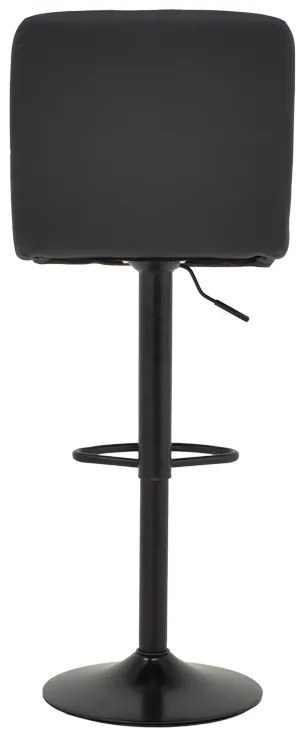 Σκαμπό μπαρ Rem πτυσσόμενο μαύρο pu-βάση μαύρο μέταλλο 44x44x112