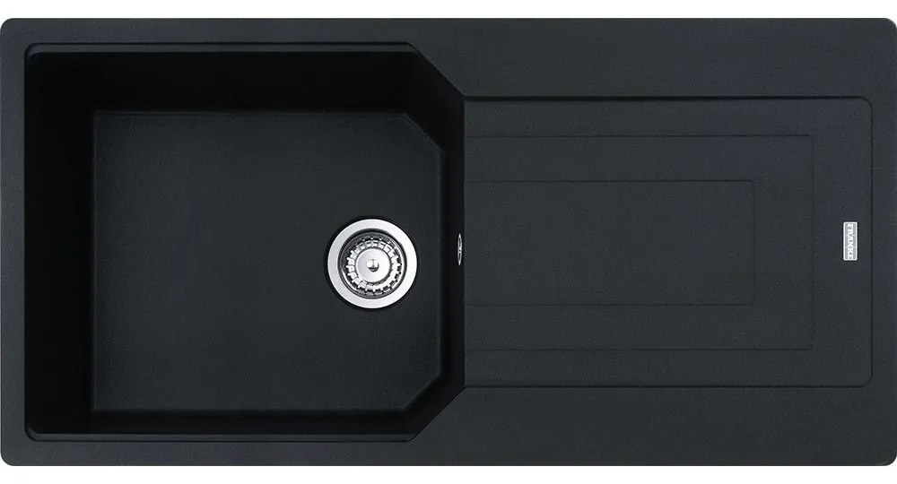 Franke Urban UBG 611-100 Matt Black Γρανιτένιος Νεροχύτης 60cm