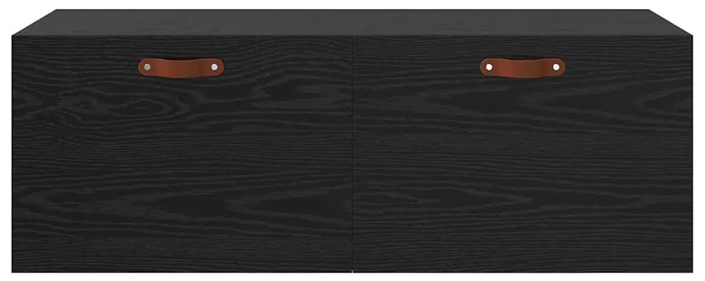vidaXL Ντουλάπα Τοίχου Επιτοίχιο Μαύρη δρυς 100 x 36.5 x 35 cm