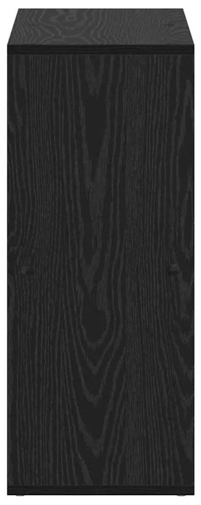 vidaXL Βιβλιοθήκη Μαύρη Οξυά 69,5 x 29 x 69,5 εκ Επεξεργασμένο ξύλο