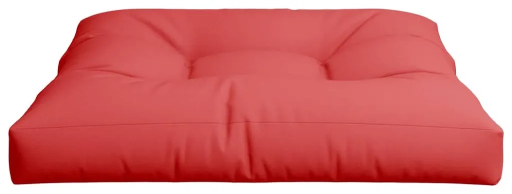vidaXL Μαξιλάρι Καναπέ Παλέτας Κόκκινο 80 x 80 x 12 εκ. Υφασμάτινο