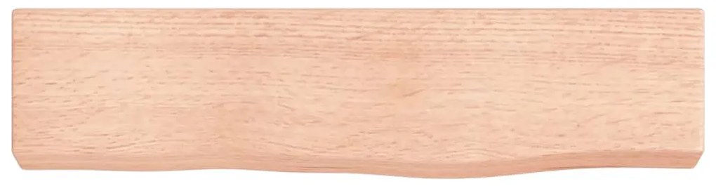 vidaXL Ράφι Τοίχου Ανοιχτό Καφέ 40x10x4 εκ. Επεξεργ. Μασίφ Ξύλο Δρυός