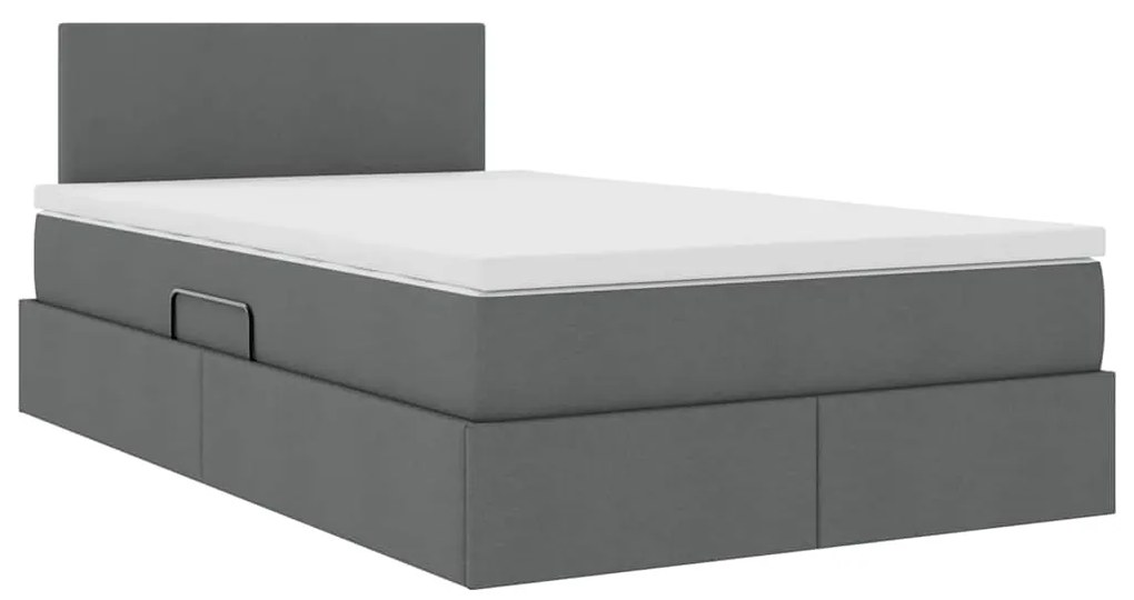 vidaXL Κρεβάτι με αποθηκευτικό χώρο και στρώμα με στρώμα 120 x 200 cm