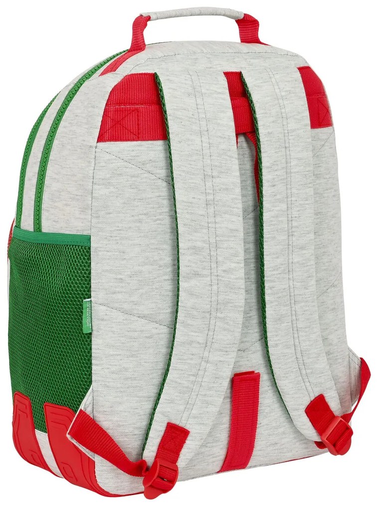 Σχολική Τσάντα Benetton Pop Γκρι (32 x 42 x 15 cm)