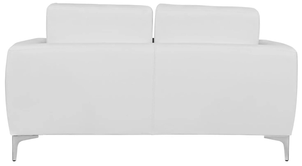 Καναπές Διθέσιος KΕΝΖΙΕ με PU Λευκό 142x81x81 εκ. 142x81x81 εκ.