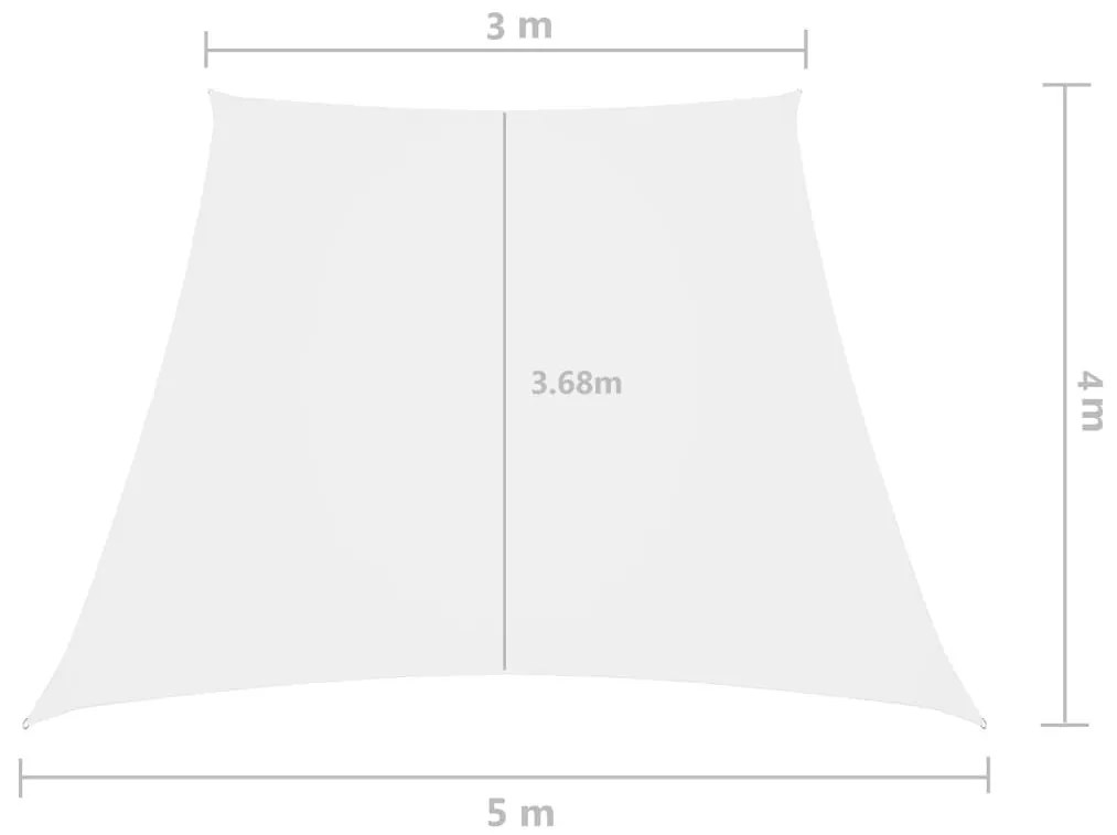 Πανί Σκίασης Τρίγωνο Λευκό 3/5x4 μ. από Ύφασμα Oxford - Λευκό