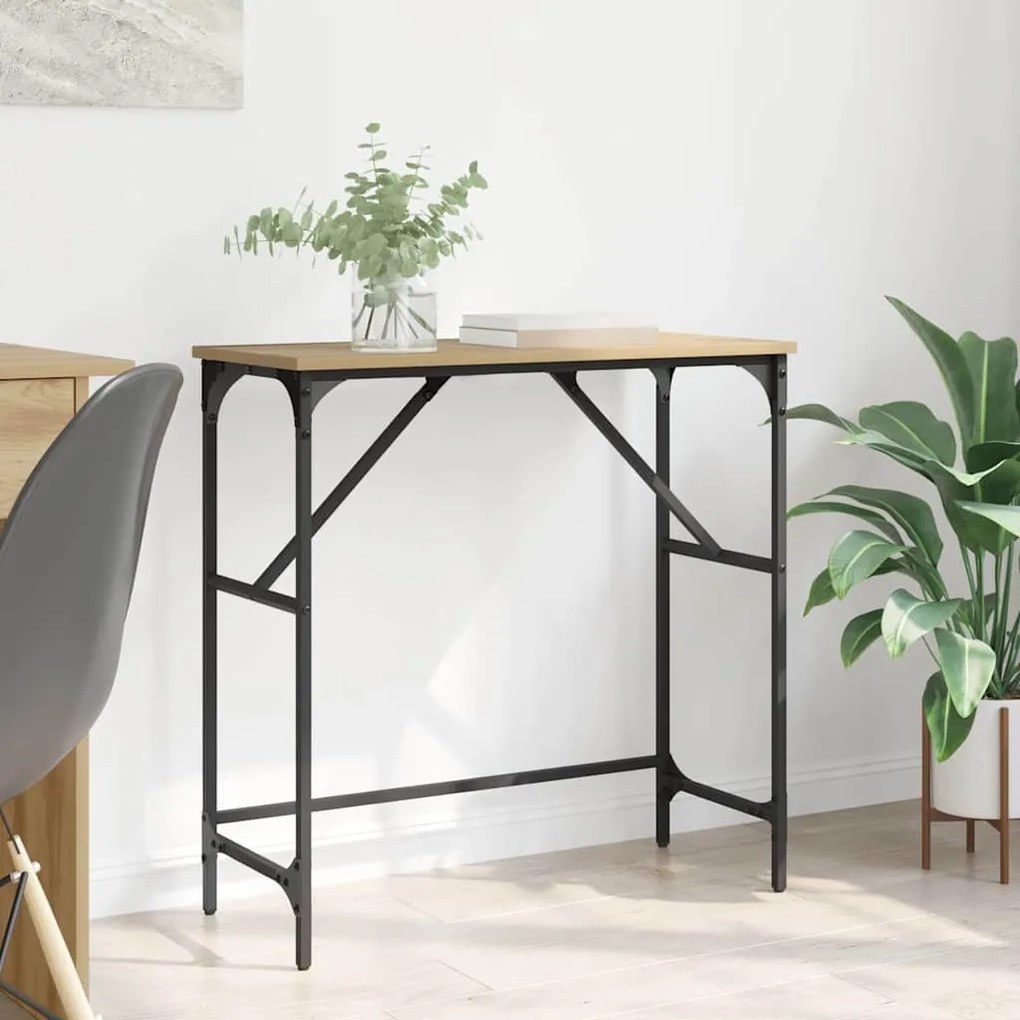 Τραπέζι κονσόλας Artisan Oak 75 x 32 x 75 εκ.