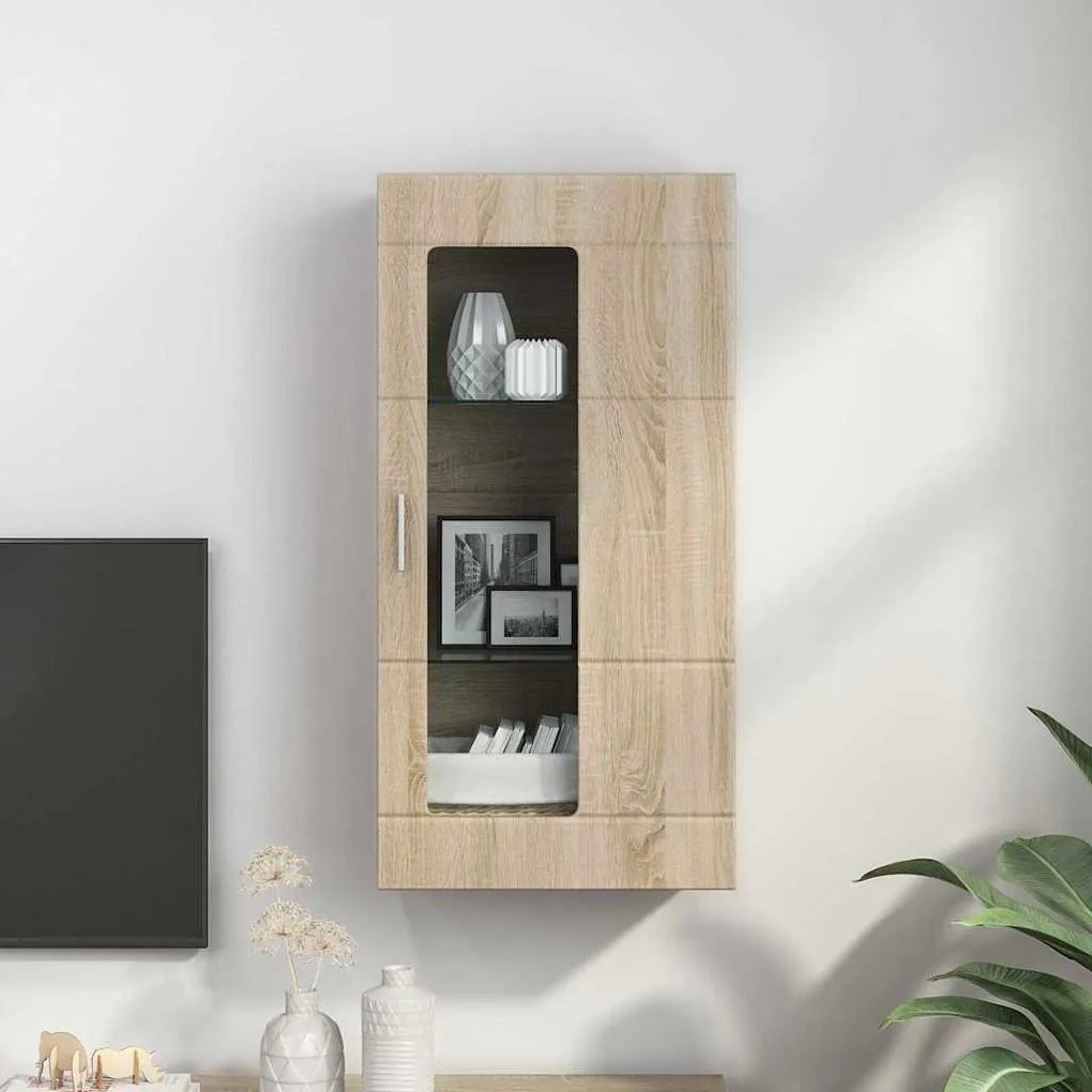 vidaXL Ντουλάπα τοίχου Sonoma Δρυς 55 x 29 x 100 εκ Επεξεργασμένο ξύλο