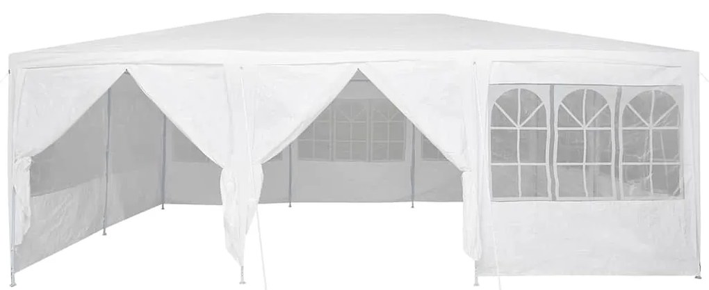 vidaXL Σκηνή Πάρτυ Λευκό 600 x 400 x 266 εκ Πολυαιθυλένιο