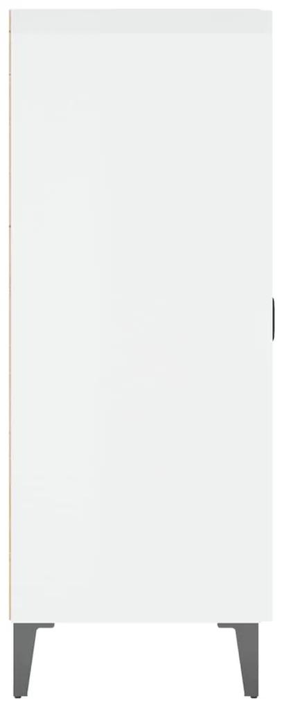 vidaXL Ντουλάπι Γυαλιστερό Λευκό 69,5x34x90 εκ. Επεξεργασμένο Ξύλο