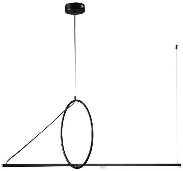 Κρεμαστό Φωτιστικό Οροφής Led Μαύρο 144-16019 Eurolamp-144-16019-Μαύρο 144-16019