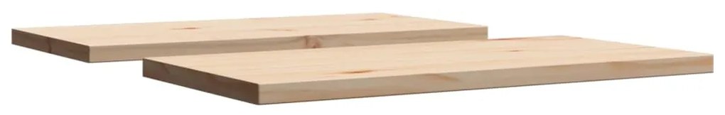 Επιφάνειες Τραπεζιού Ορθογώνιες 2 τεμ. 70x35x2,5 εκ Μασίφ Πεύκο - Καφέ
