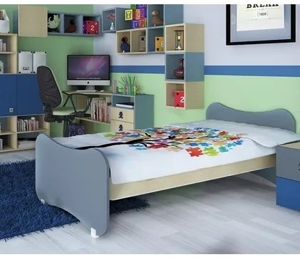 ALFA SET  Παιδικό Κρεβάτι AS 90016 Ξύλινο Για Στρώμα 90x200cm BEST-90016