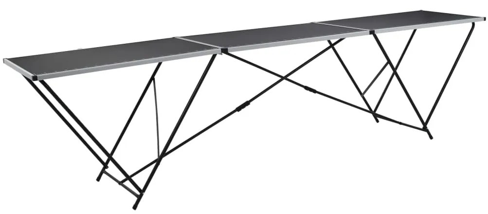 vidaXL Τραπέζι για Κόλληση Ταπετσαρίας 300x60x78 εκ. από MDF/Αλουμίνιο