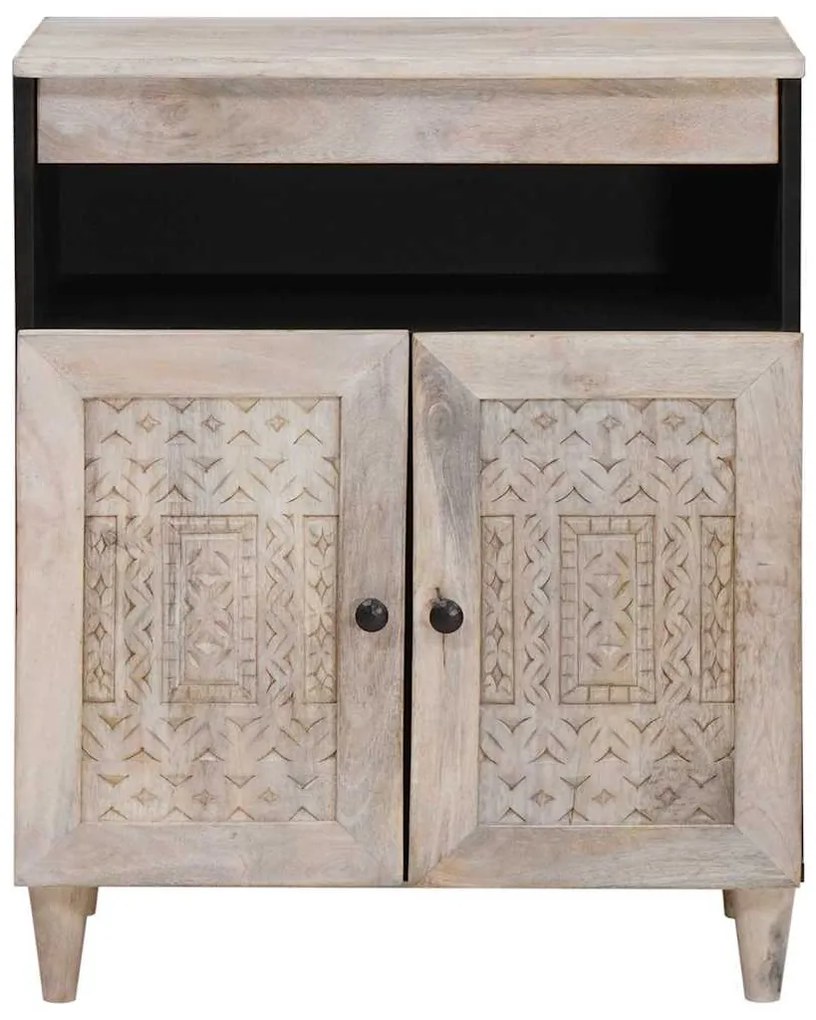 vidaXL Πλαϊνό γραφείο Λευκό 33.5 x 60 x 75 εκ