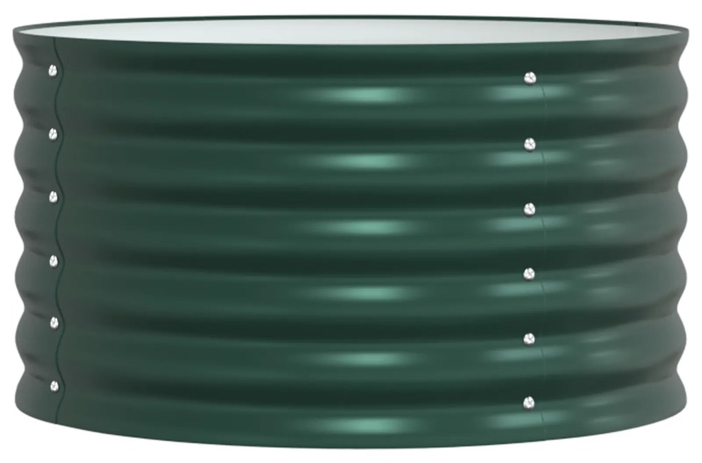 vidaXL Γλάστρα Κήπου Πράσινο 80 x 80 x 44 cm Ατσάλι