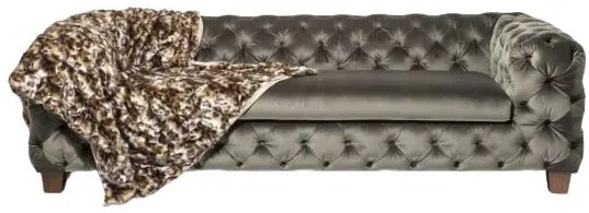Καναπές Τριθέσιος My Desire Velvet Πράσινο-Χακί 245x100x68εκ - Πράσινο