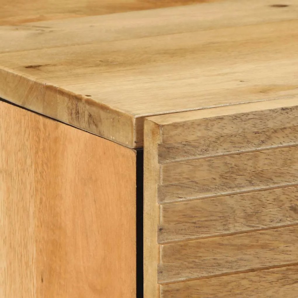 Sideboards 2 τεμάχια καφέ 60x33x75 cm μασίφ ξύλο Mango - Καφέ