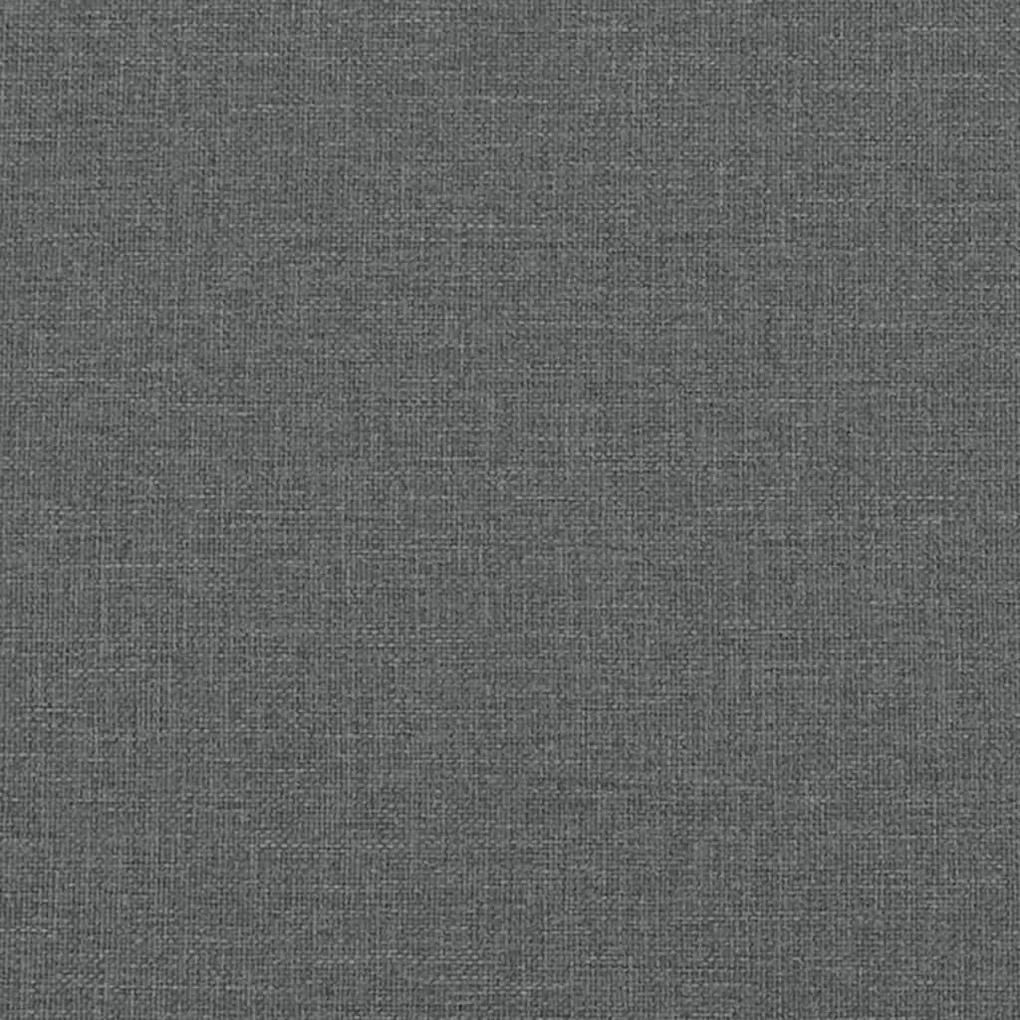 Καναπές Τριθέσιος Σκούρο Γκρι 180 εκ. Υφασμάτινος - Γκρι