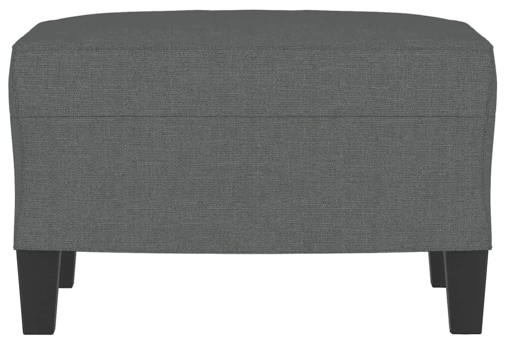 vidaXL Υποπόδιο Σκούρο Γκρι 60 x 50 x 41 εκ. Υφασμάτινο