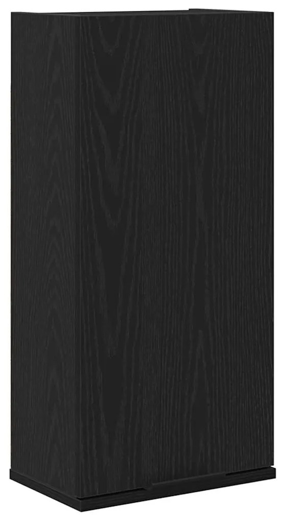 vidaXL Ντουλάπι Τοίχου Μαύρο Δρυς 32x20x67 εκ. από Τεχνητό Ξύλο