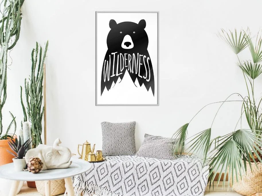 Αφίσα - Wild Bear - 20x30 - Χρυσό - Χωρίς πασπαρτού