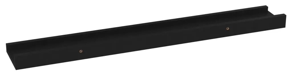 vidaXL Ράφια Τοίχου 4 τεμ. Μαύρα 60 x 9 x 3 εκ.Λευκά