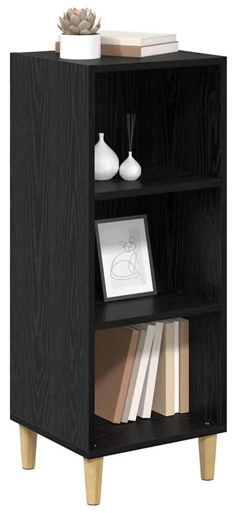 vidaXL Πλαϊνό γραφείο Μαύρη δρυς 32.5 x 34.5 x 90 εκ
