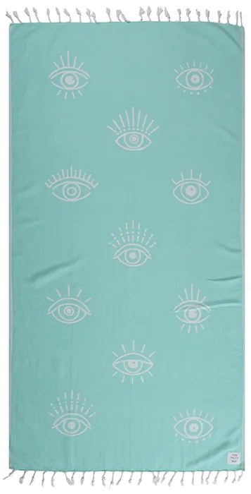 ΠΕΤΣΕΤΑ ΘΑΛΑΣΣΗΣ EYES ON ME 90X170 AQUA - Nef-Nef Homeware